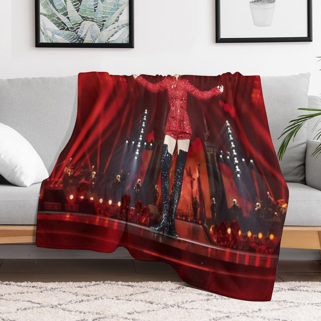 Mylène Farmer Nevermore 2024 Concert Compact Throw Blanket