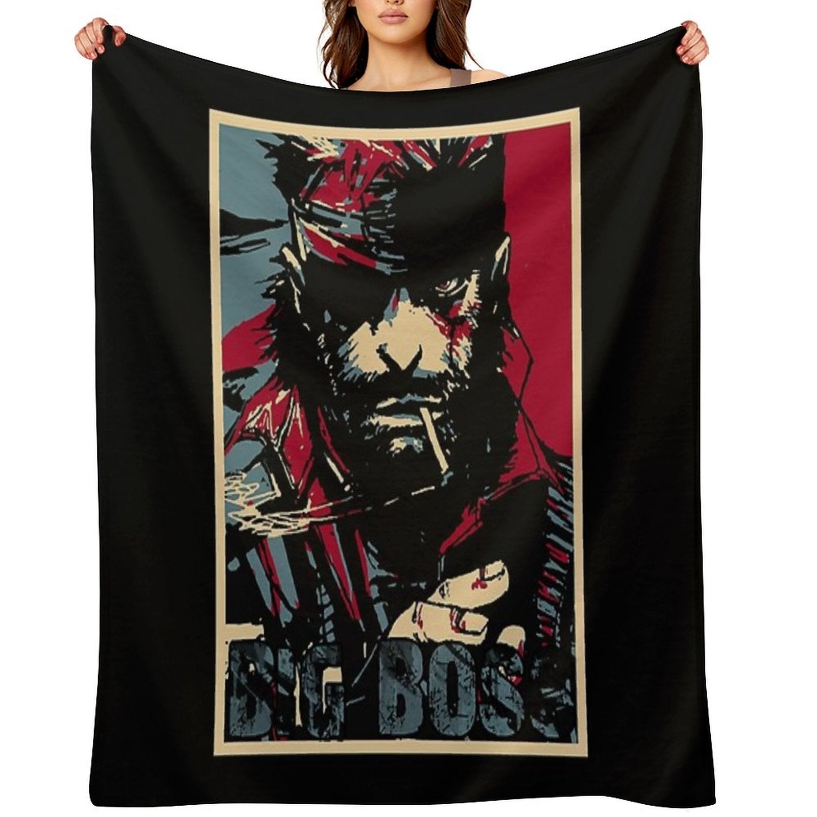 Metal Gear Solid Big Boss Multi-functional Throw Blanket