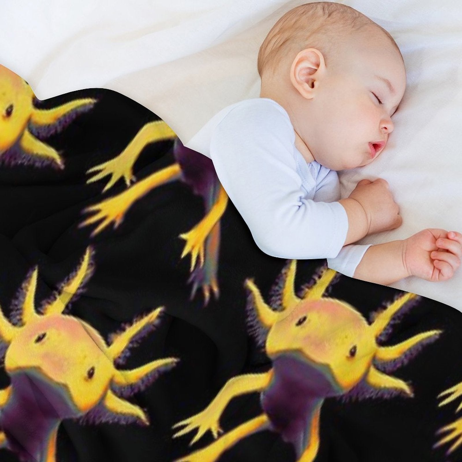Axolotl Travel-friendly Throw Blanket