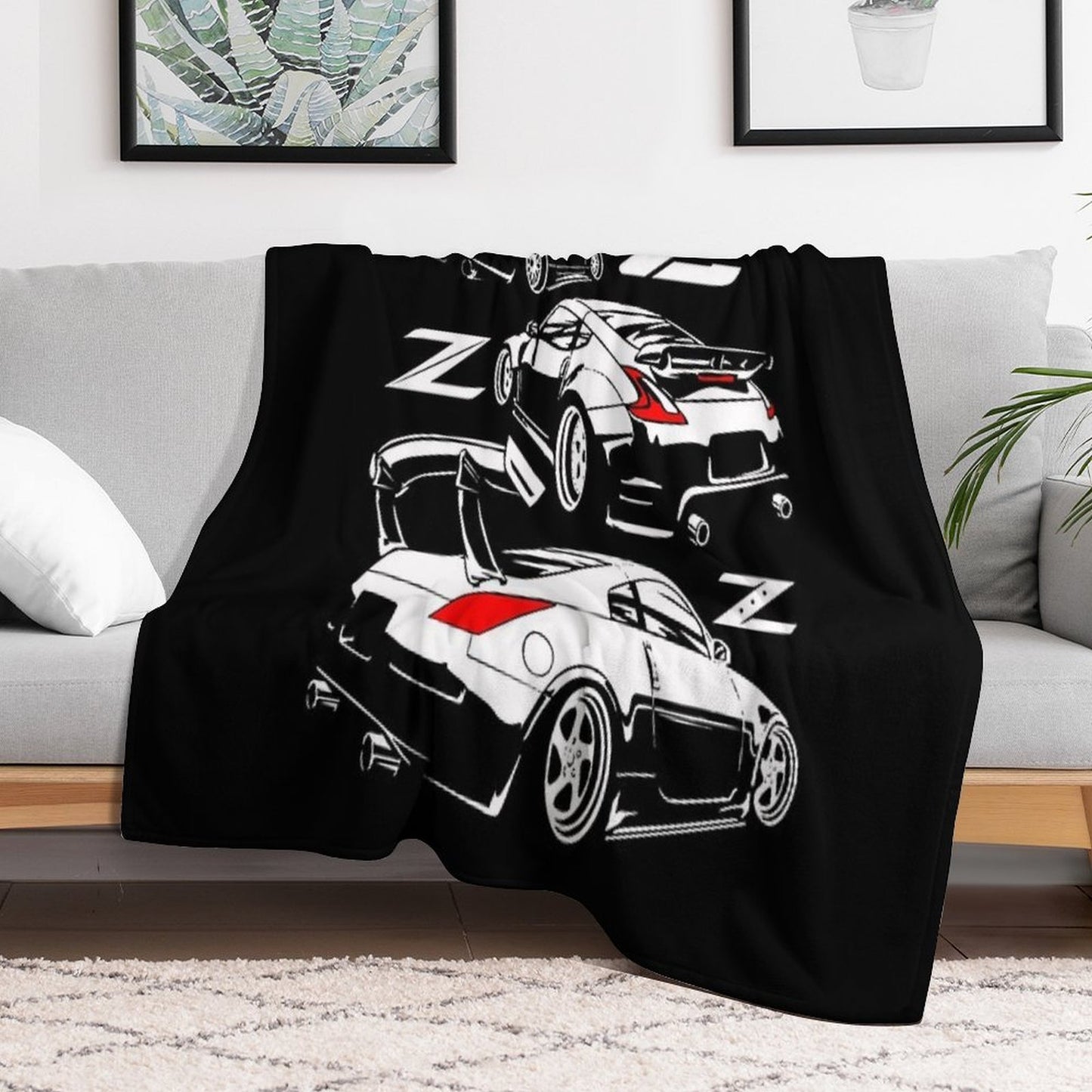 Z Family. 350z 370z 300zx Velvety-soft Throw Blanket