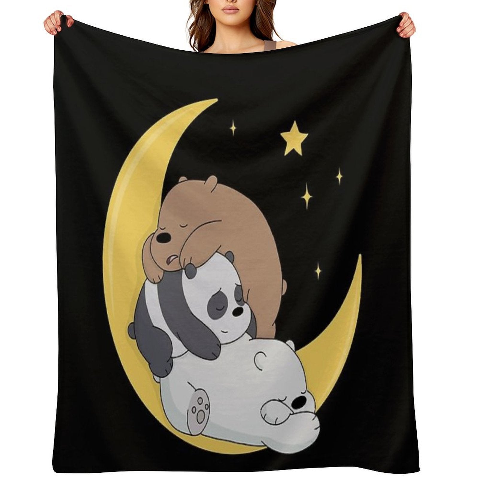 We Bare Bears Compact Throw Blanket