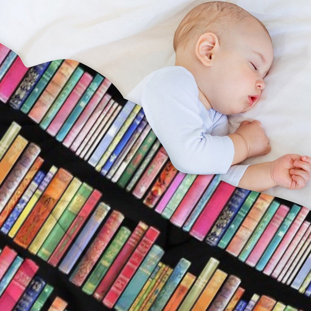 Bookworms Delight  Antique Book Library for Bibliophile Versatility Throw Blanket