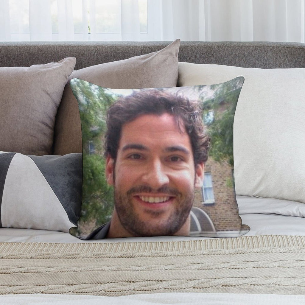 Gary Pillow Soft Short Plush Fabric Throw Pillow