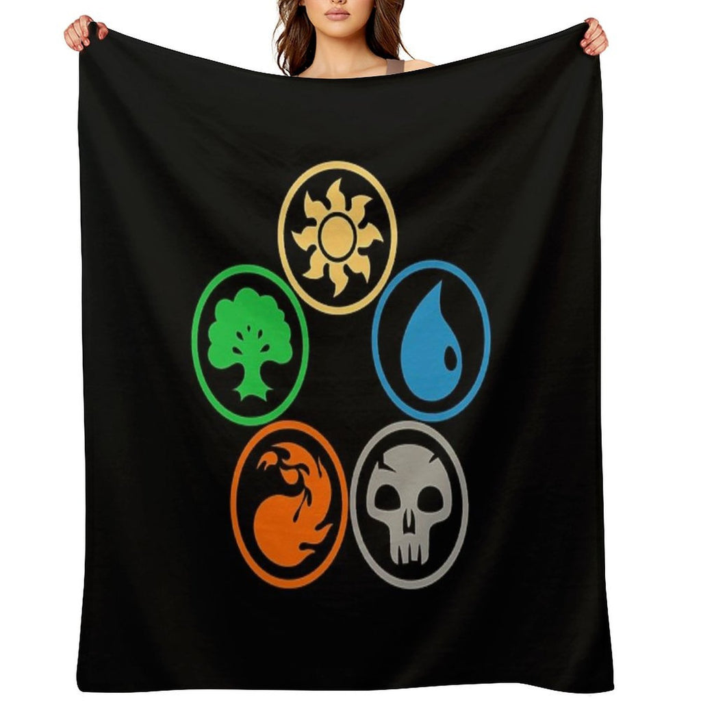 Amergo Posisi Pas Machine-washable Throw Blanket