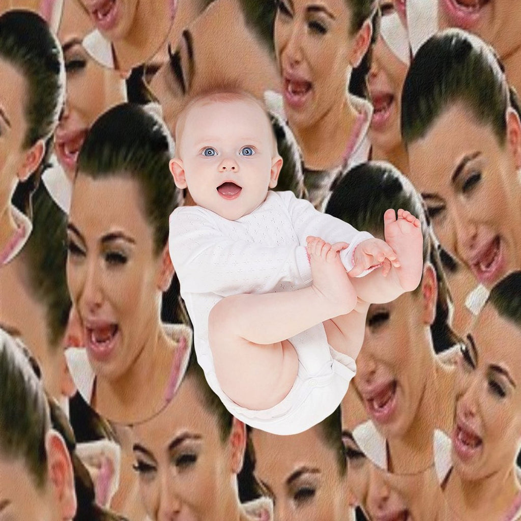 Crying Kim Kardashian Quick-dry Throw Blanket