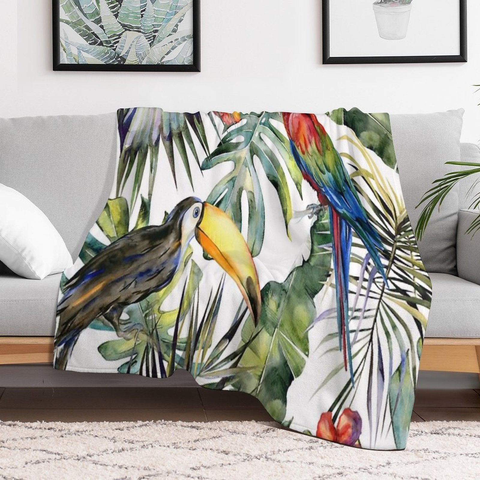 TROPICAL JUNGLE Versatility Throw Blanket