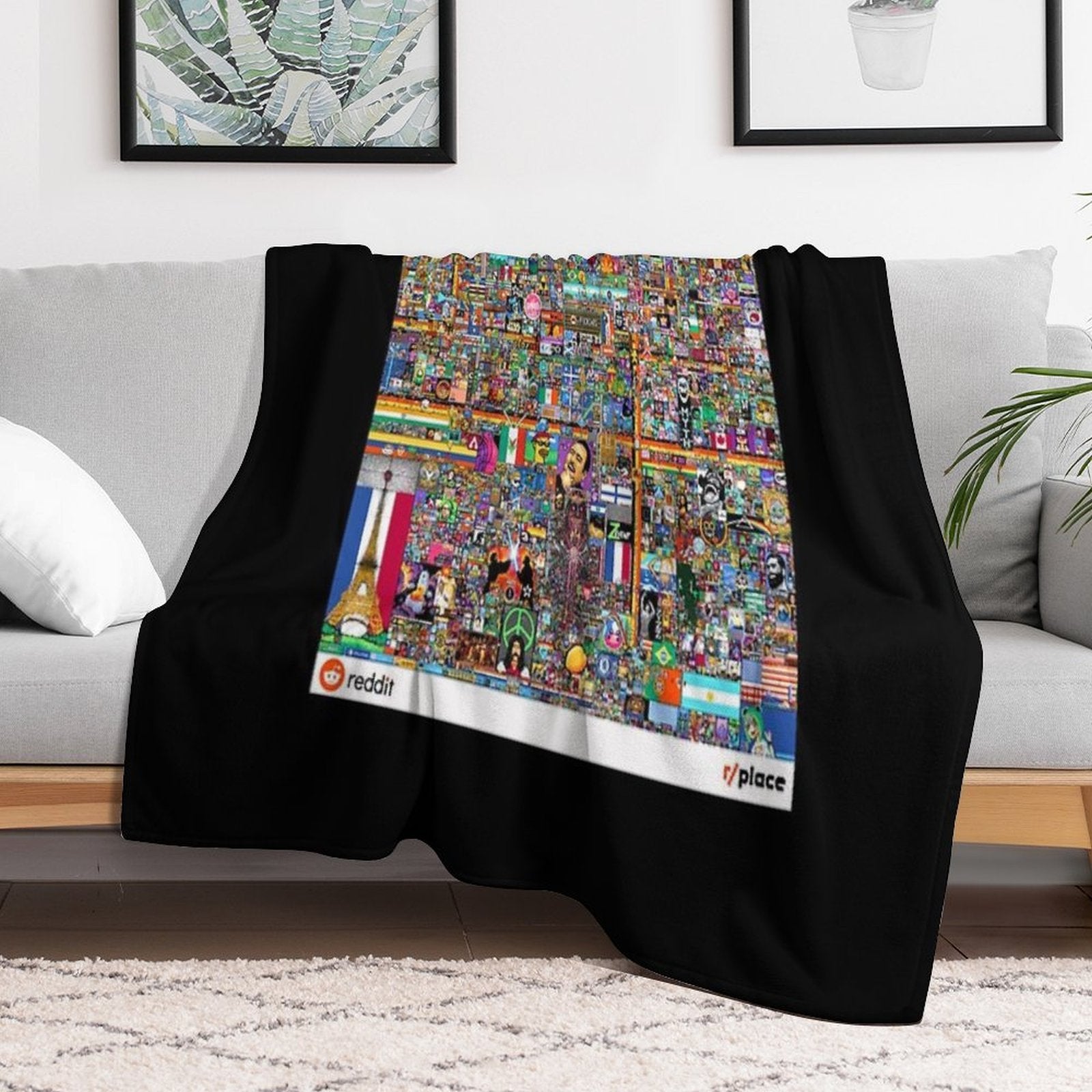 Rplace Reddit Digital Art - 2022 Classic Lightweight Throw Blanket