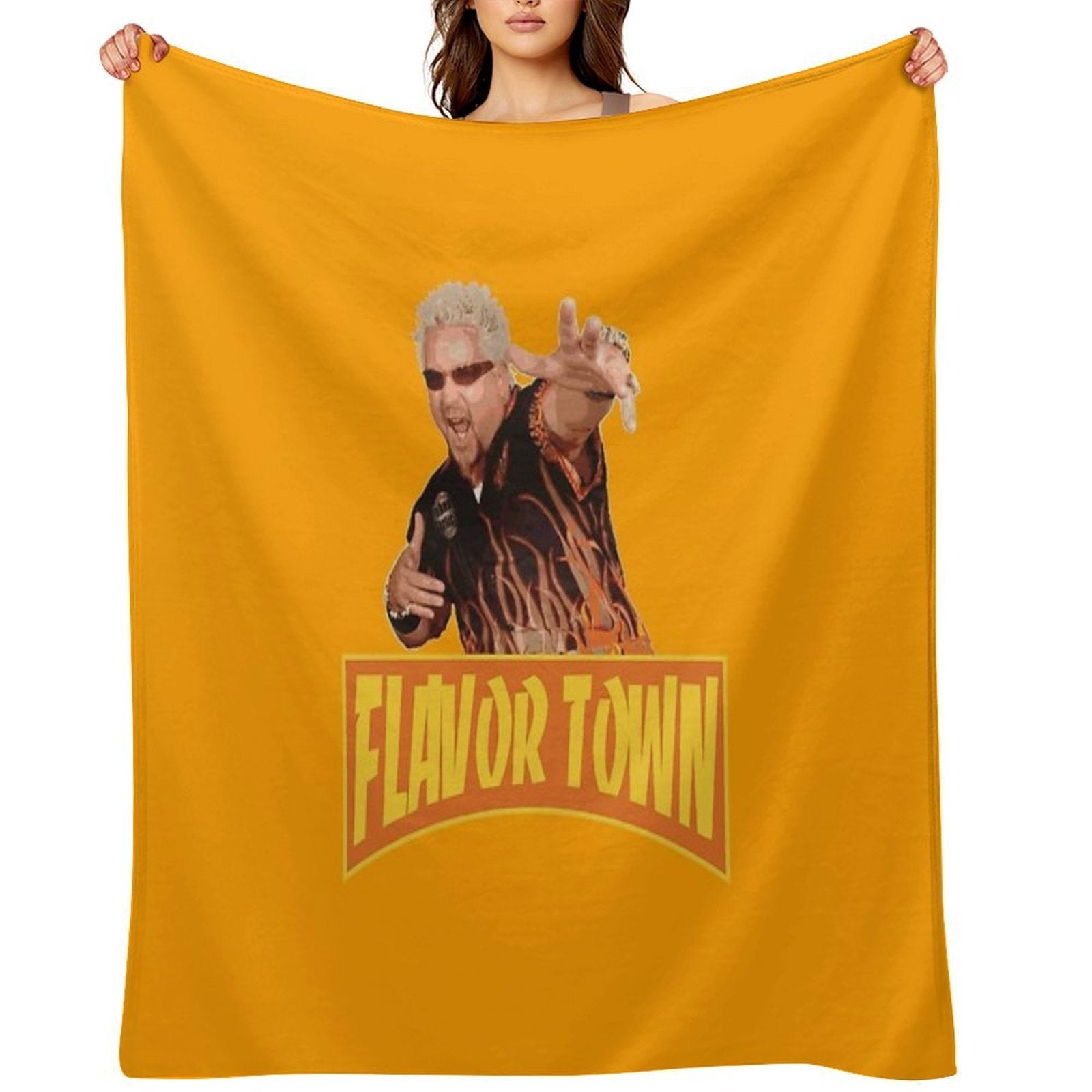 FLAVOR TOWN USA - GUY FlERl Quick-dry Throw Blanket