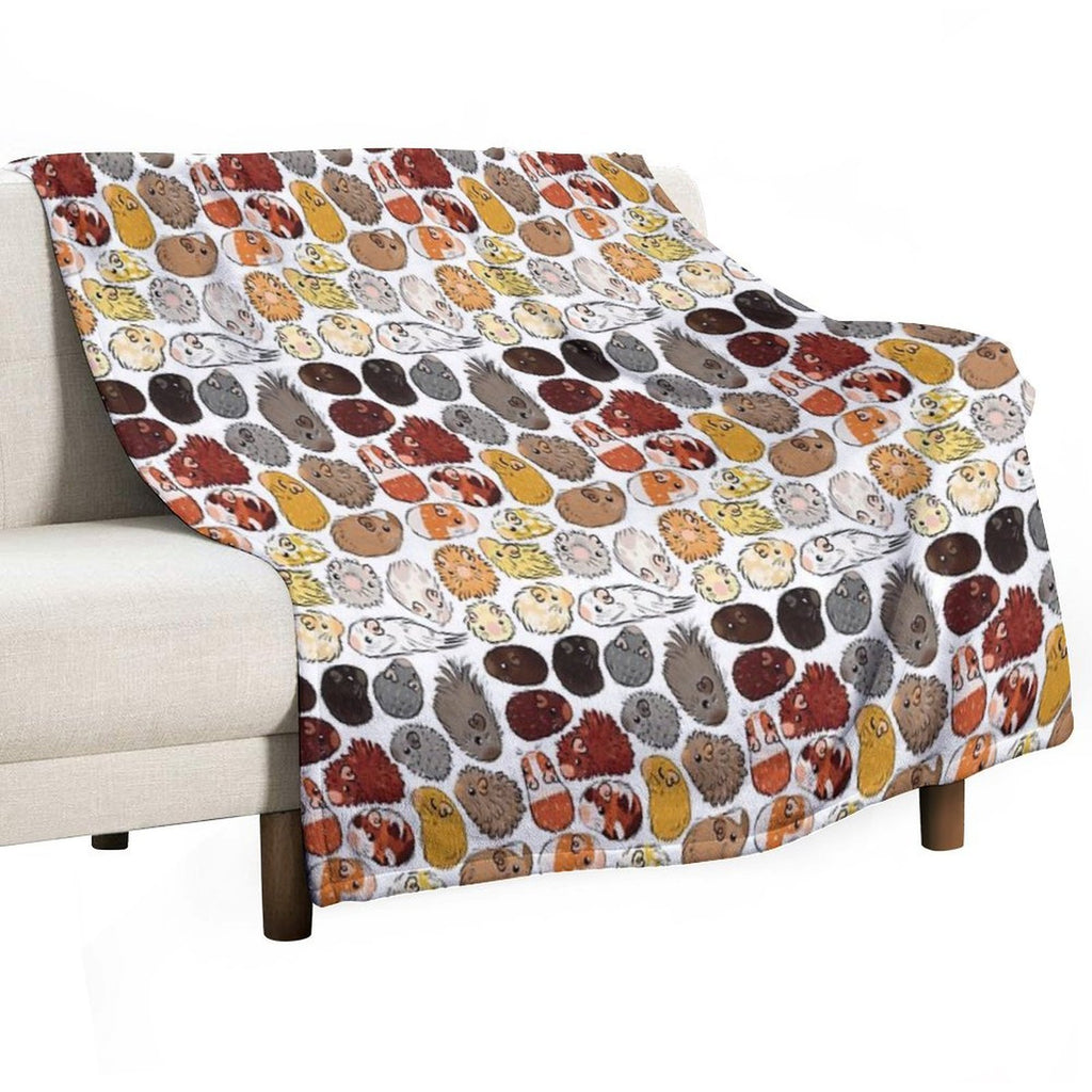 Guinea Pig Gradient Compact Throw Blanket