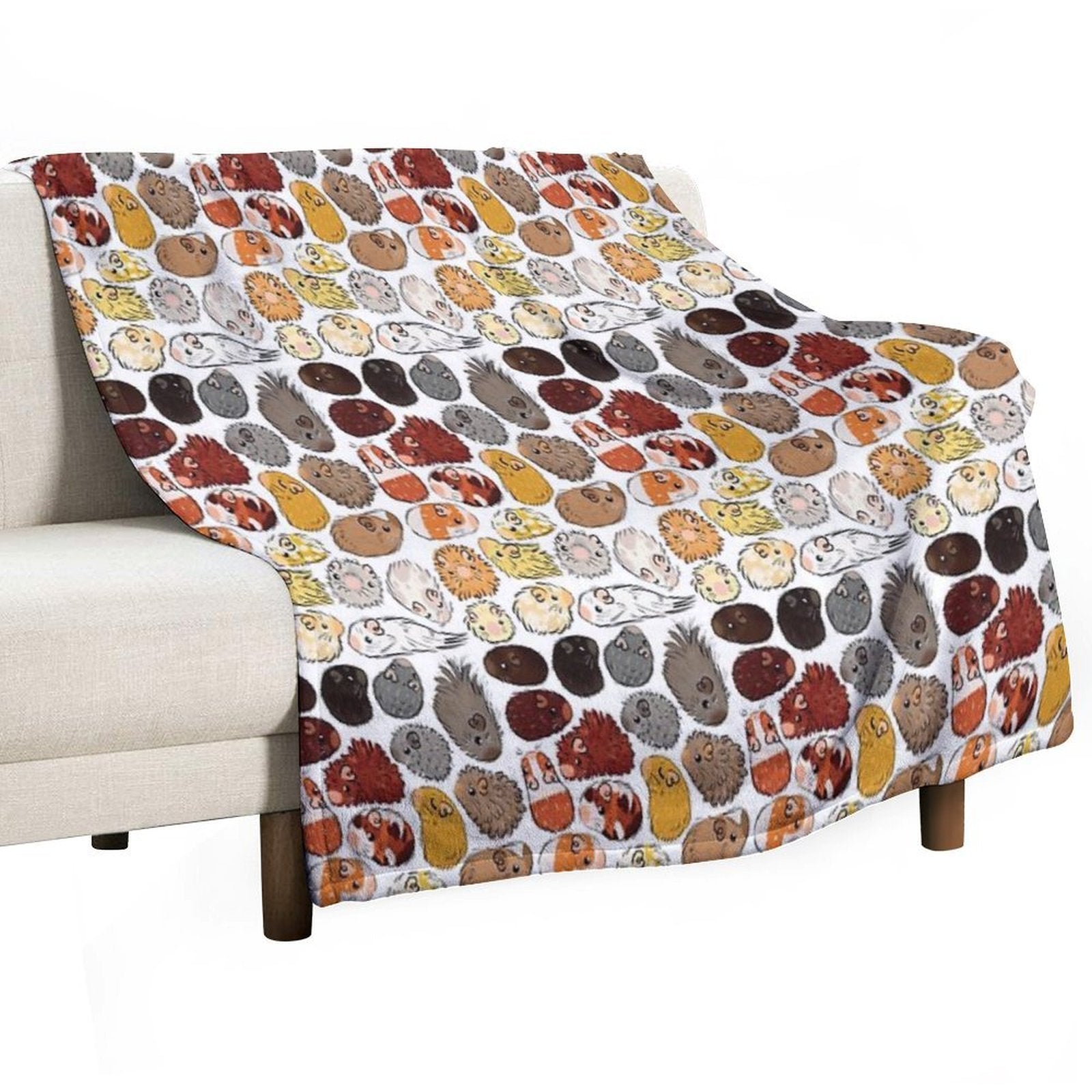 Guinea Pig Gradient Compact Throw Blanket