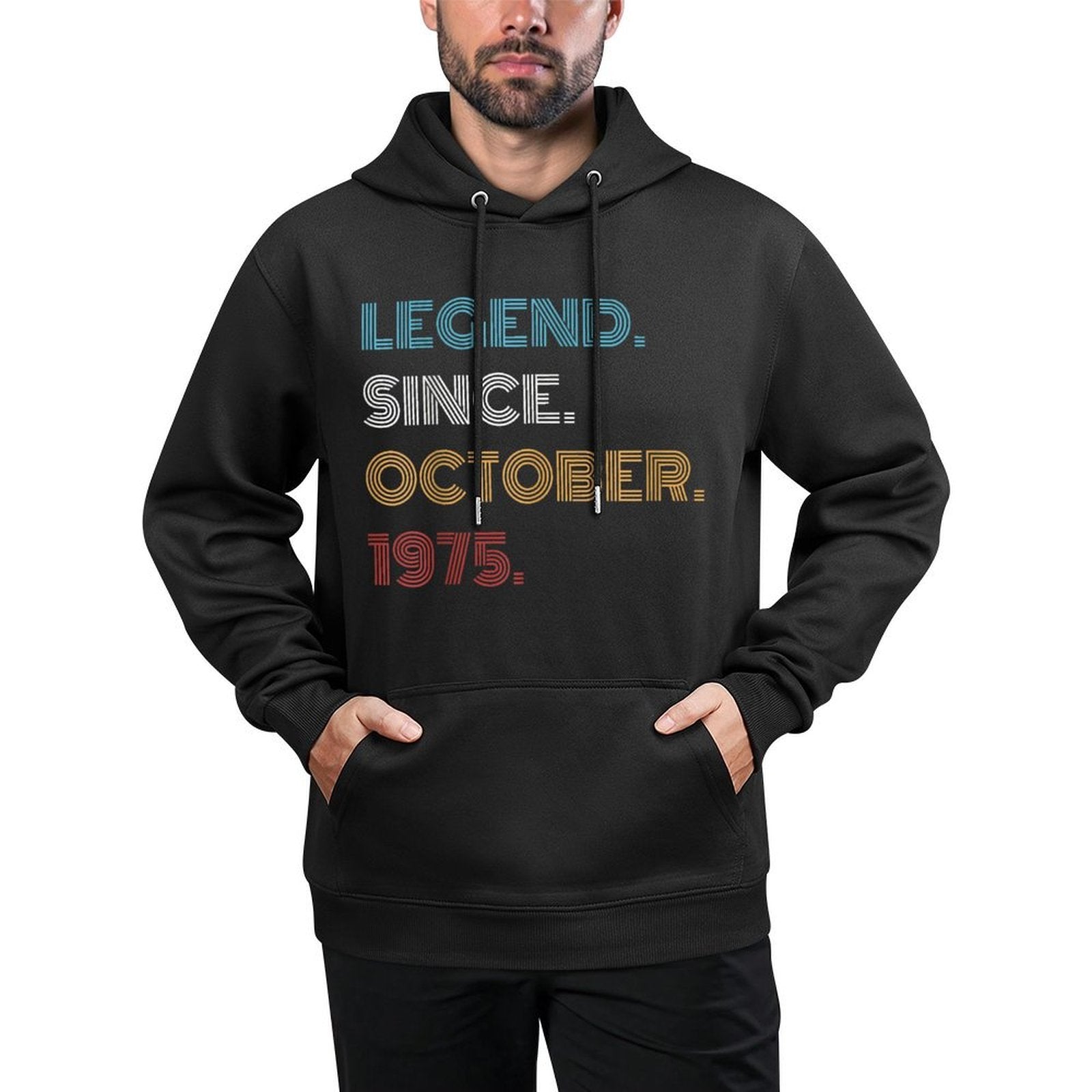 50 Years Old Legend Since October 1975 50th Birthday Unisex Design Hoodie
