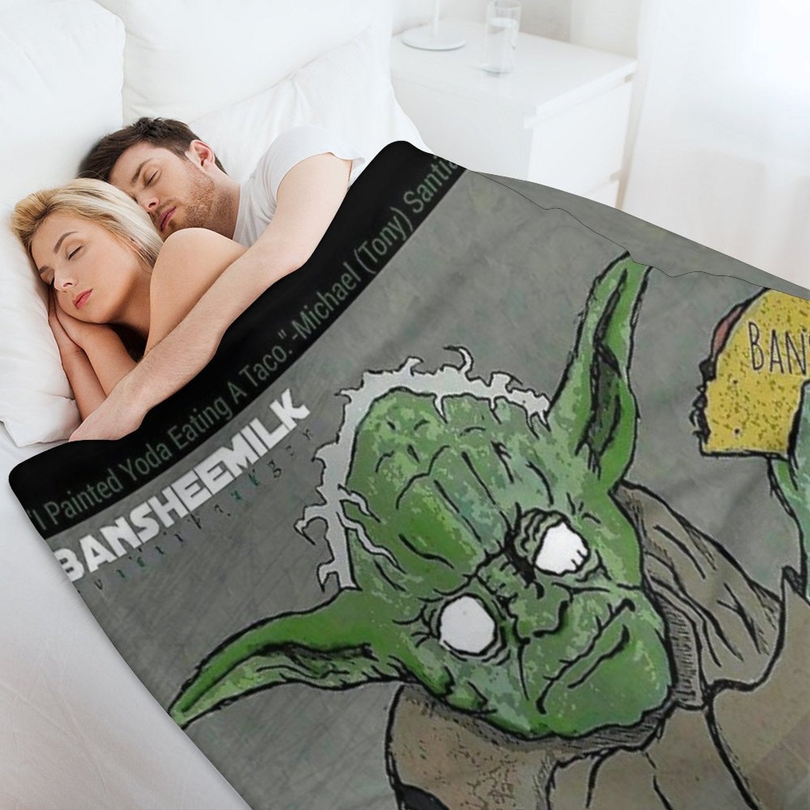 Gemini Master Eating Tacos Plush Throw Blanket