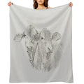 BRAHMAN CALVES, WALL ART Compact Throw Blanket