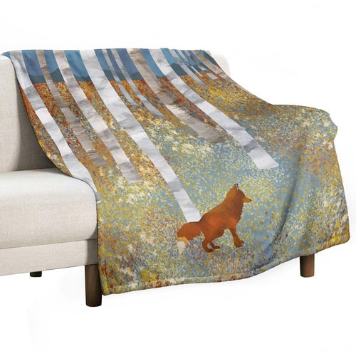 Autumn Fox Multi-functional Throw Blanket