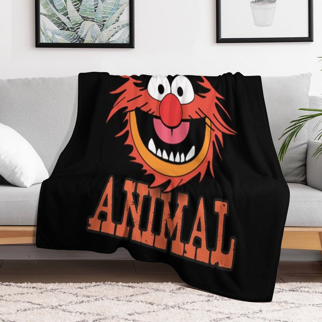 RETRO ANIMAL SHOW Durable Throw Blanket