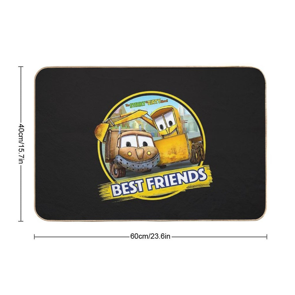 Kids The Stinky And Dirty Show - Best Friends  Non-Slip Bath Mat