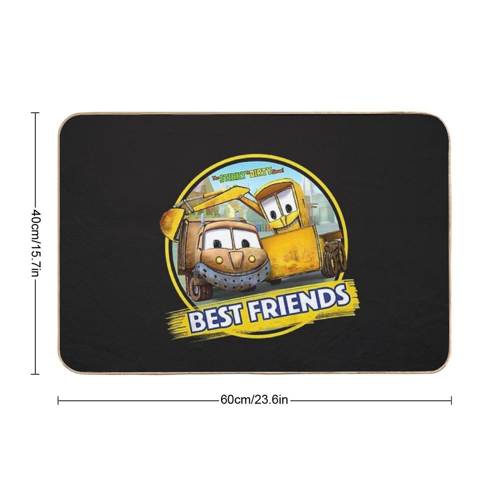 Kids The Stinky And Dirty Show - Best Friends  Non-Slip Bath Mat