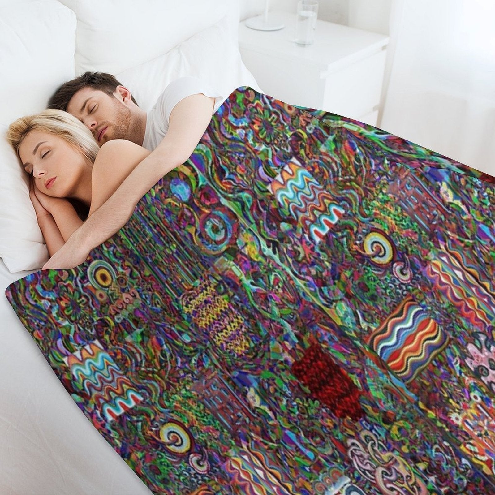 Pop Abstract Compact Throw Blanket