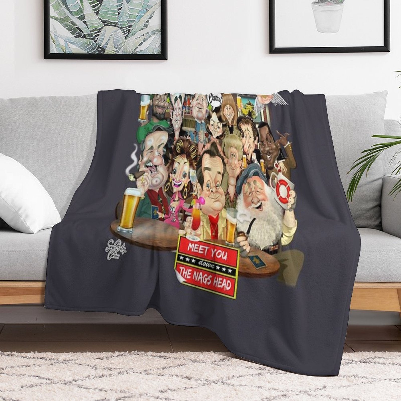 Down The Nags Head Collective Multi-functional Throw Blanket