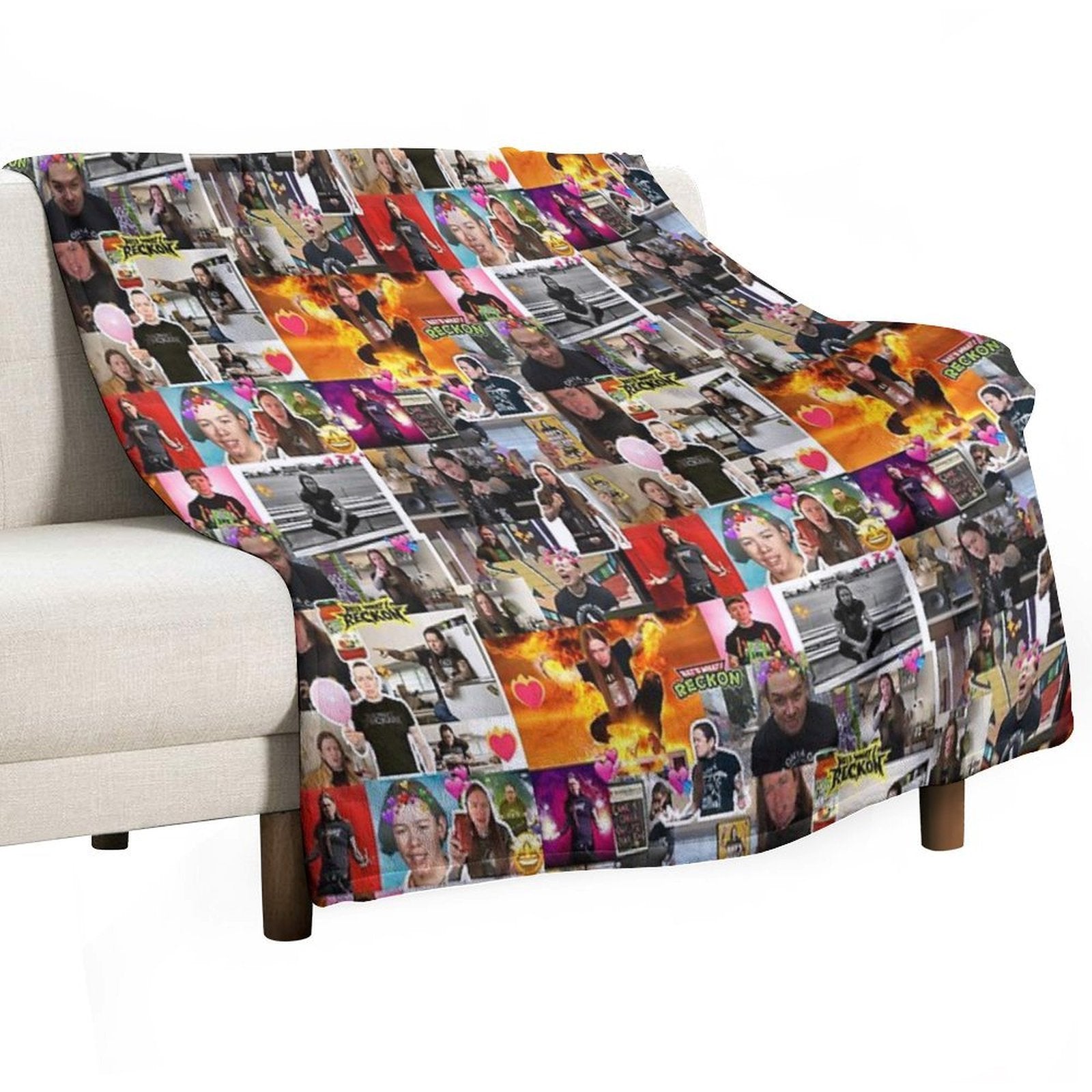 Nat Mega Collage! Easy Care Throw Blanket