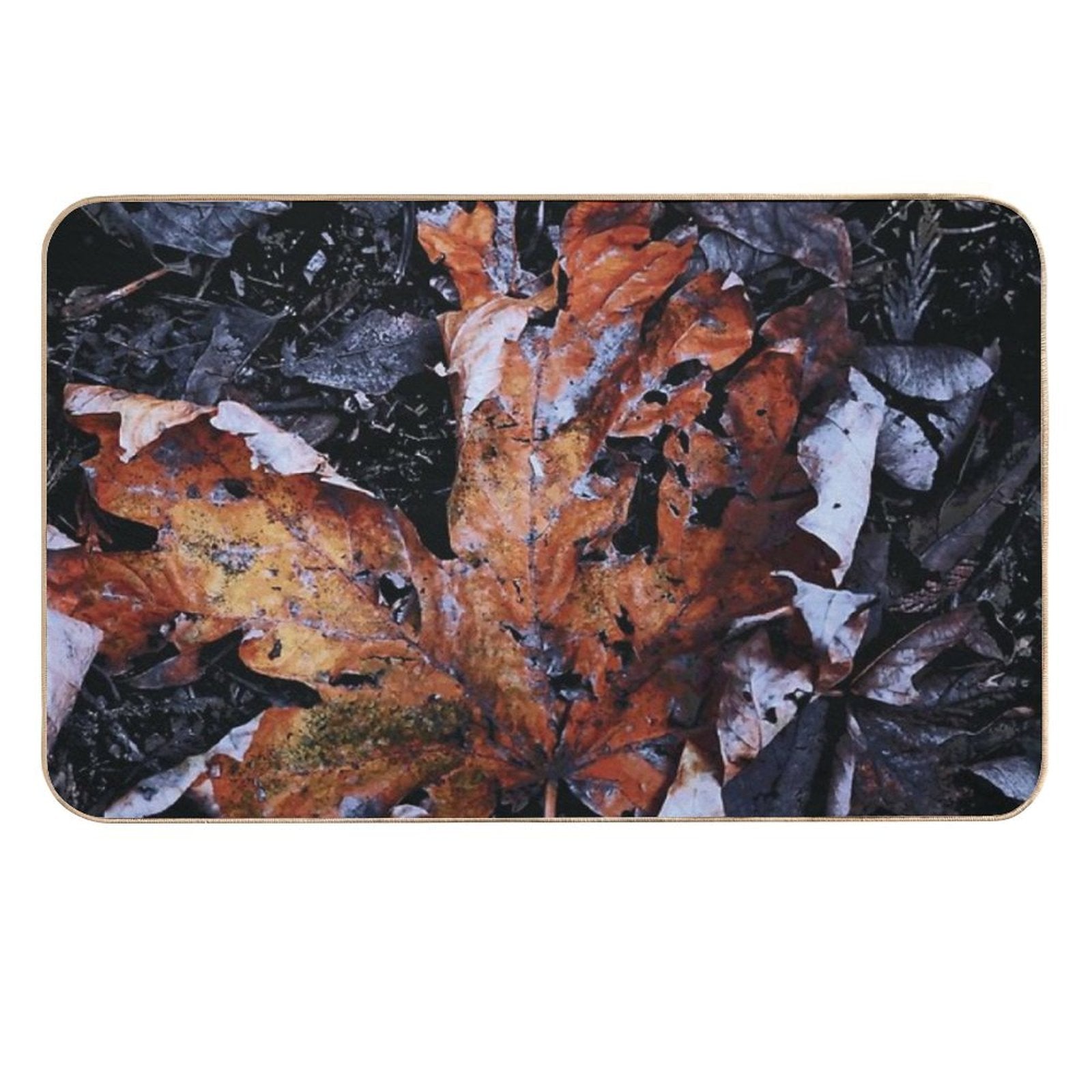 Maple Leaf in The Fall  Rapid-Drying Bath Mat