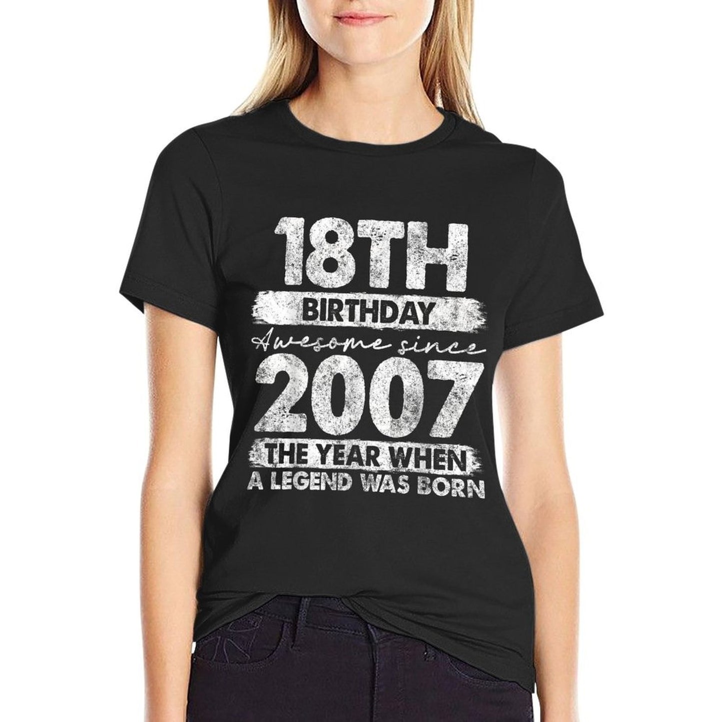 18 Year Old Gifts Vintage 2007 Limited Edition 18th Birthday  Wrinkle-resistant T-Shirt