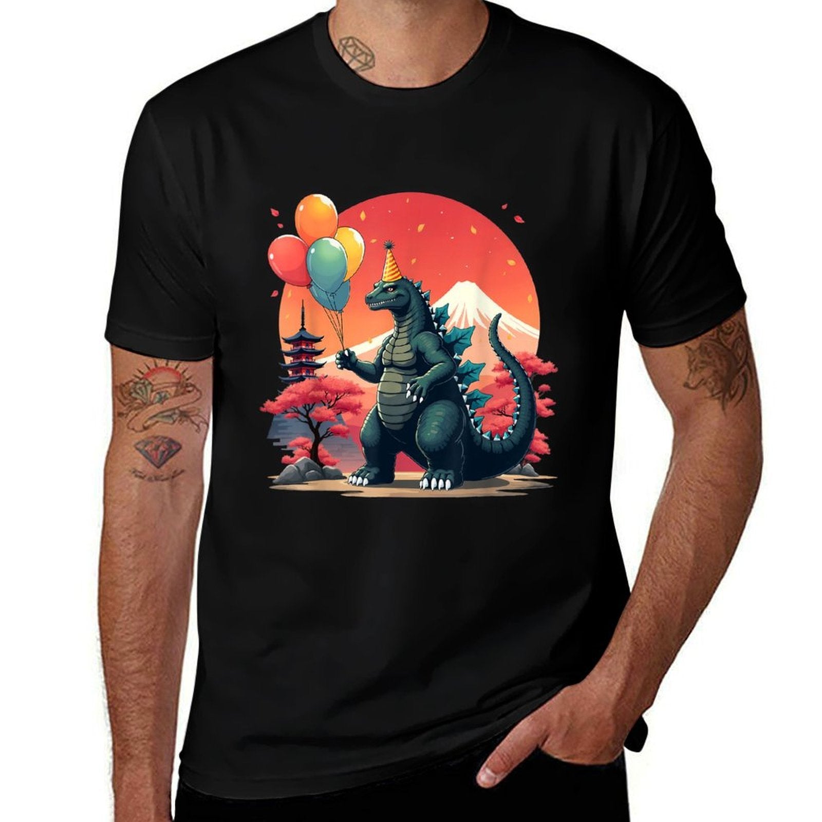 Kaiju Birthday Japan Monster Movie Bday Party  Affordable Price T-Shirt