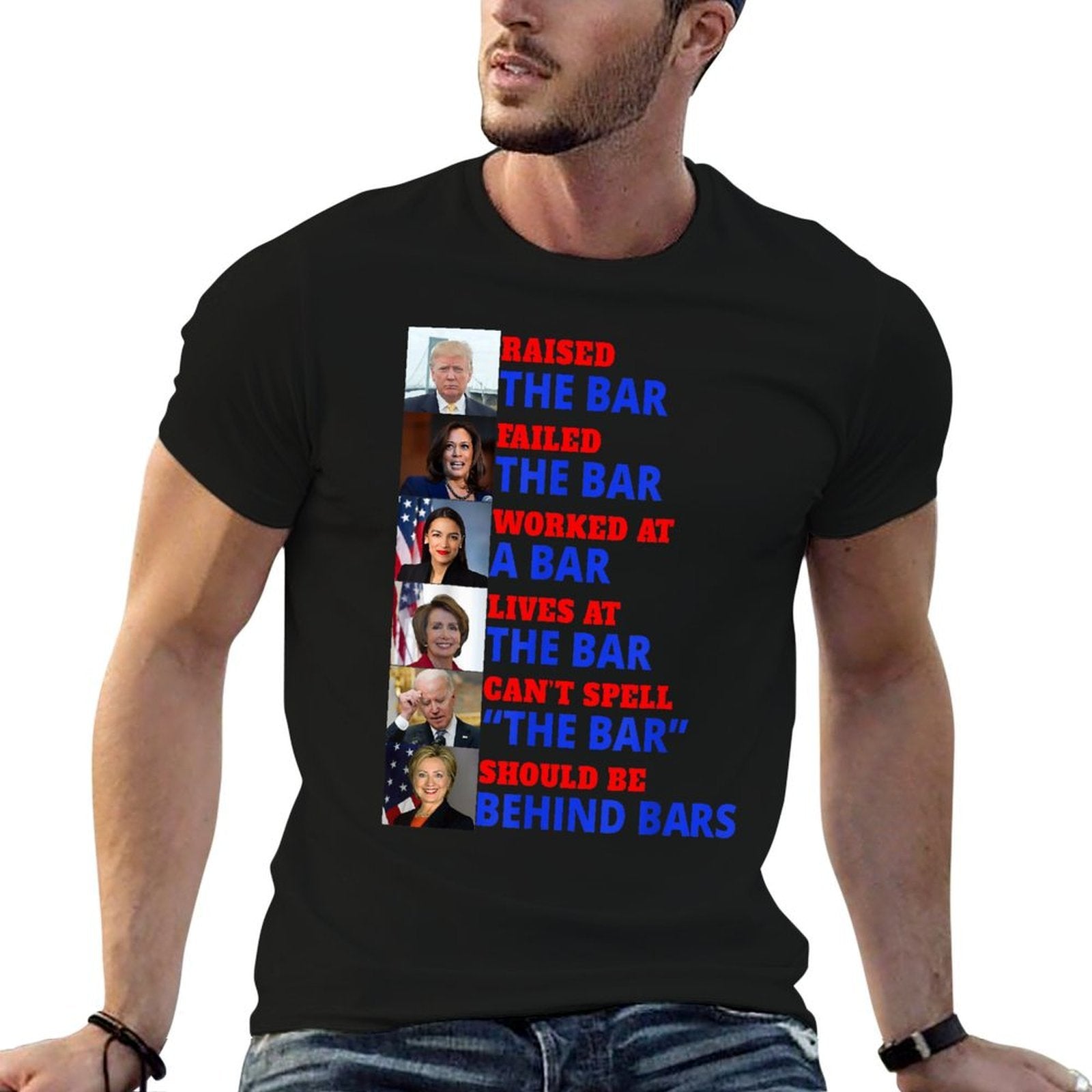 Trump Raised The Bar Harris Failed The Bar  Affordable Price T-Shirt