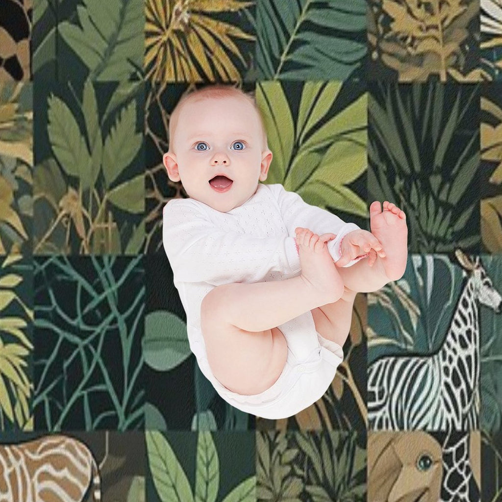 Mixed Tropical Patterns Gift-ready Throw Blanket