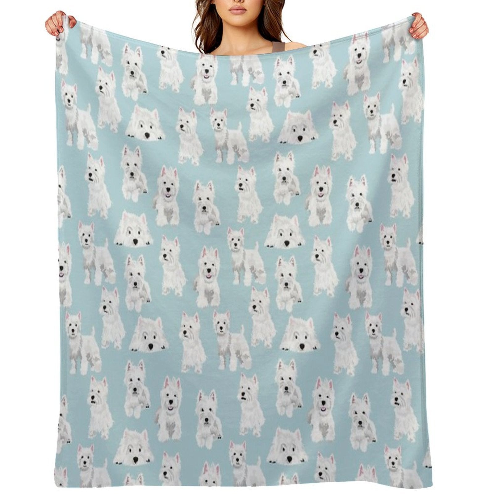 Westie Wrinkle-free Throw Blanket
