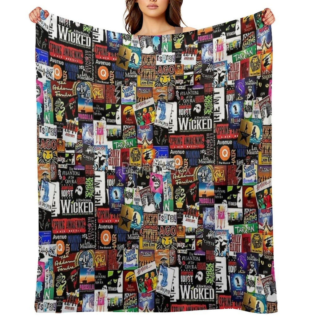 Collage II Musical All-season Throw Blanket