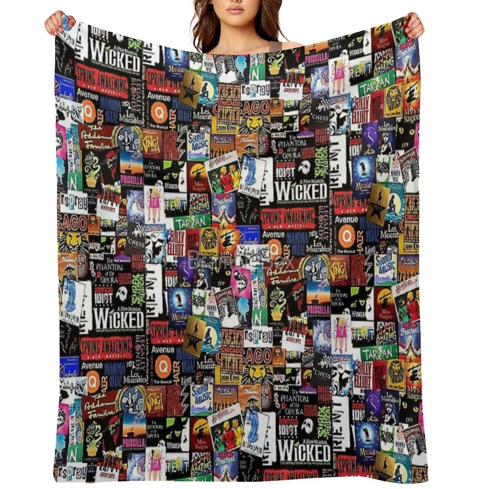 Collage II Musical All-season Throw Blanket