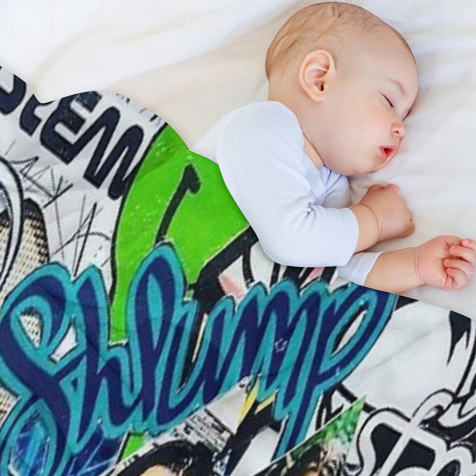 Wakaan Collage Art Plush Throw Blanket
