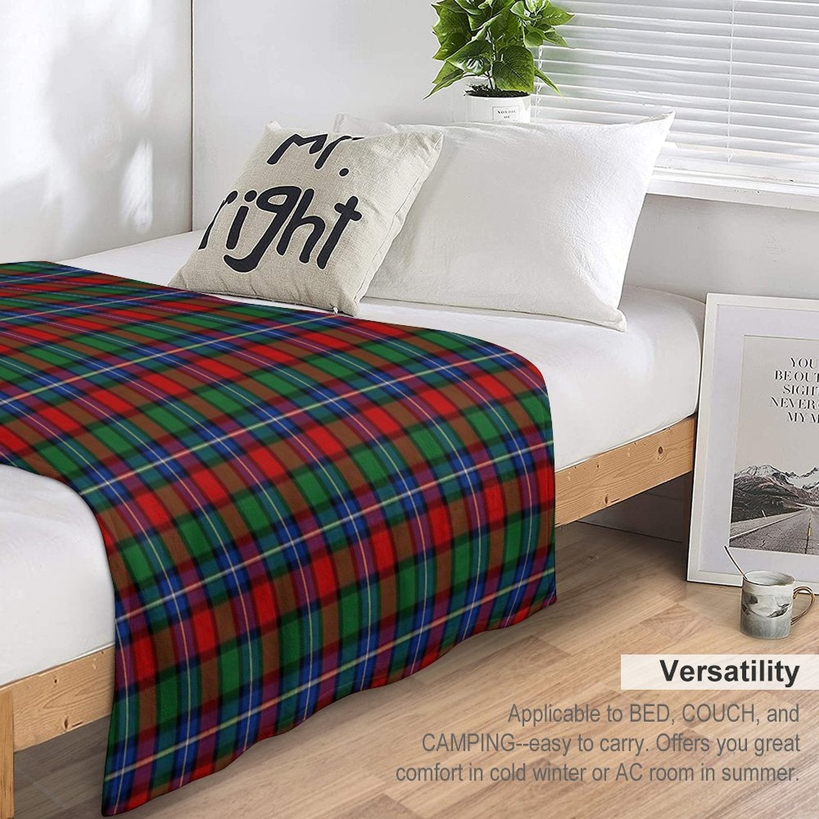 Clan Kilgour Tartan Compact Throw Blanket