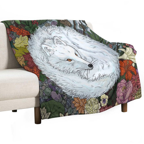 Arctic Fox Durable Throw Blanket