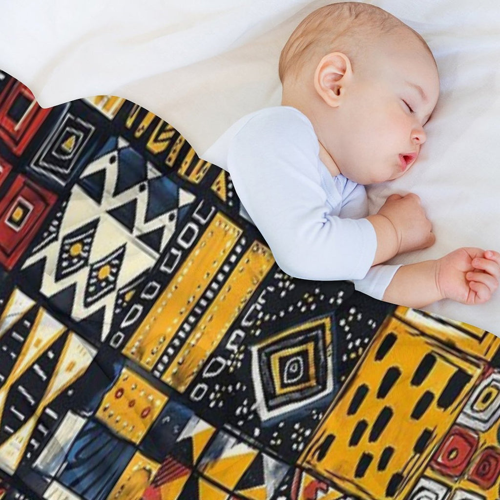 Tribal Mosaic A Celebration of Color And Pattern Travel-friendly Throw Blanket