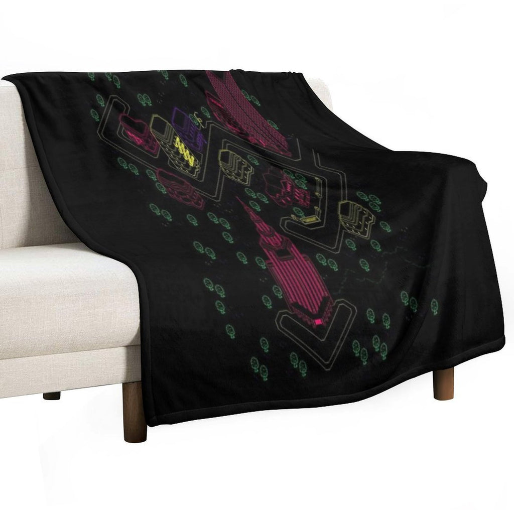 Earthbound - Moonside Full Map Gift-ready Throw Blanket