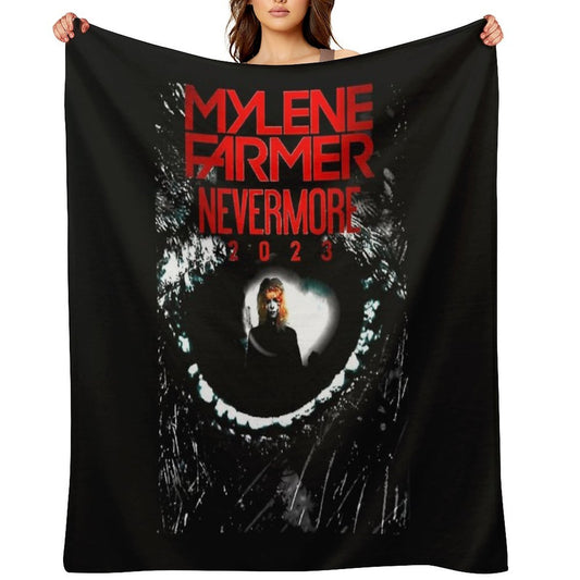 Mylene Farmer Nevermore, Mylene Farmer 2024 Travel-friendly Throw Blanket