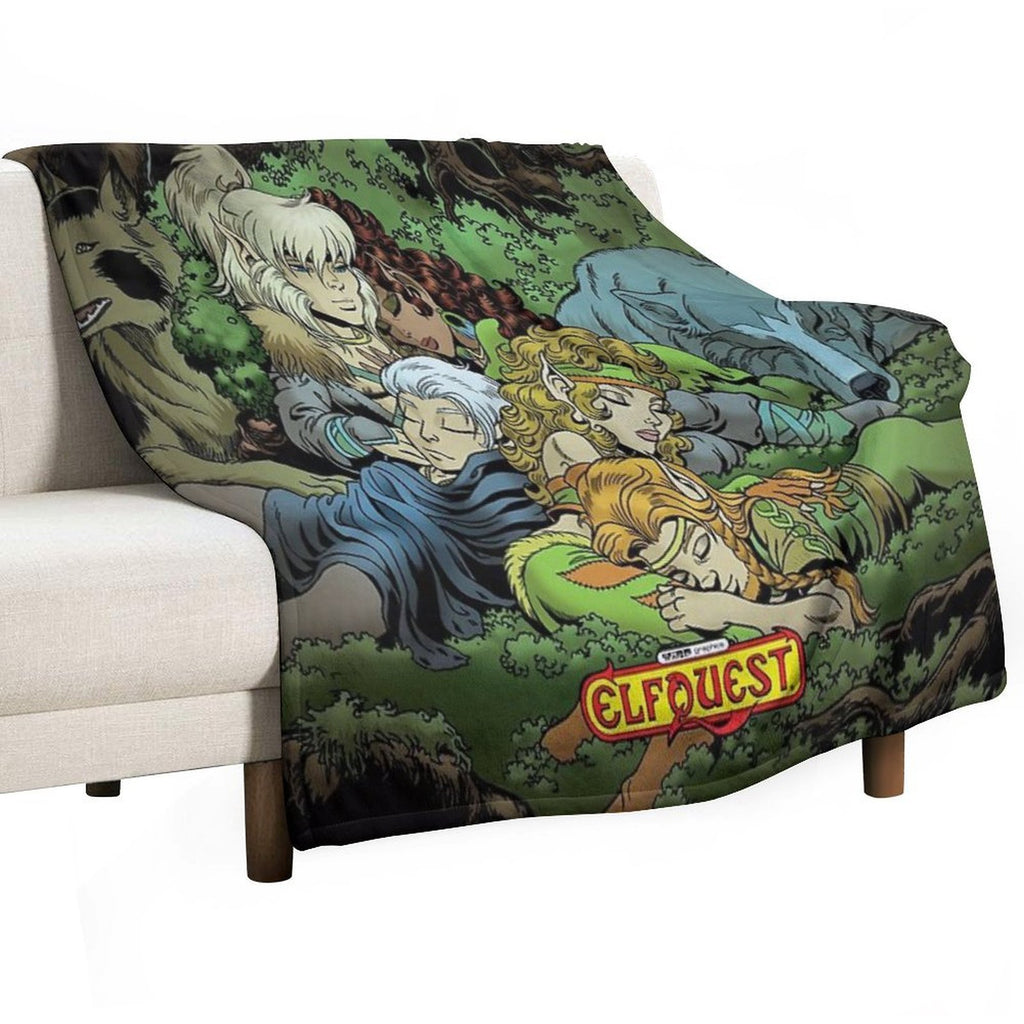 ElfQuest True Peace II Sustainable Throw Blanket