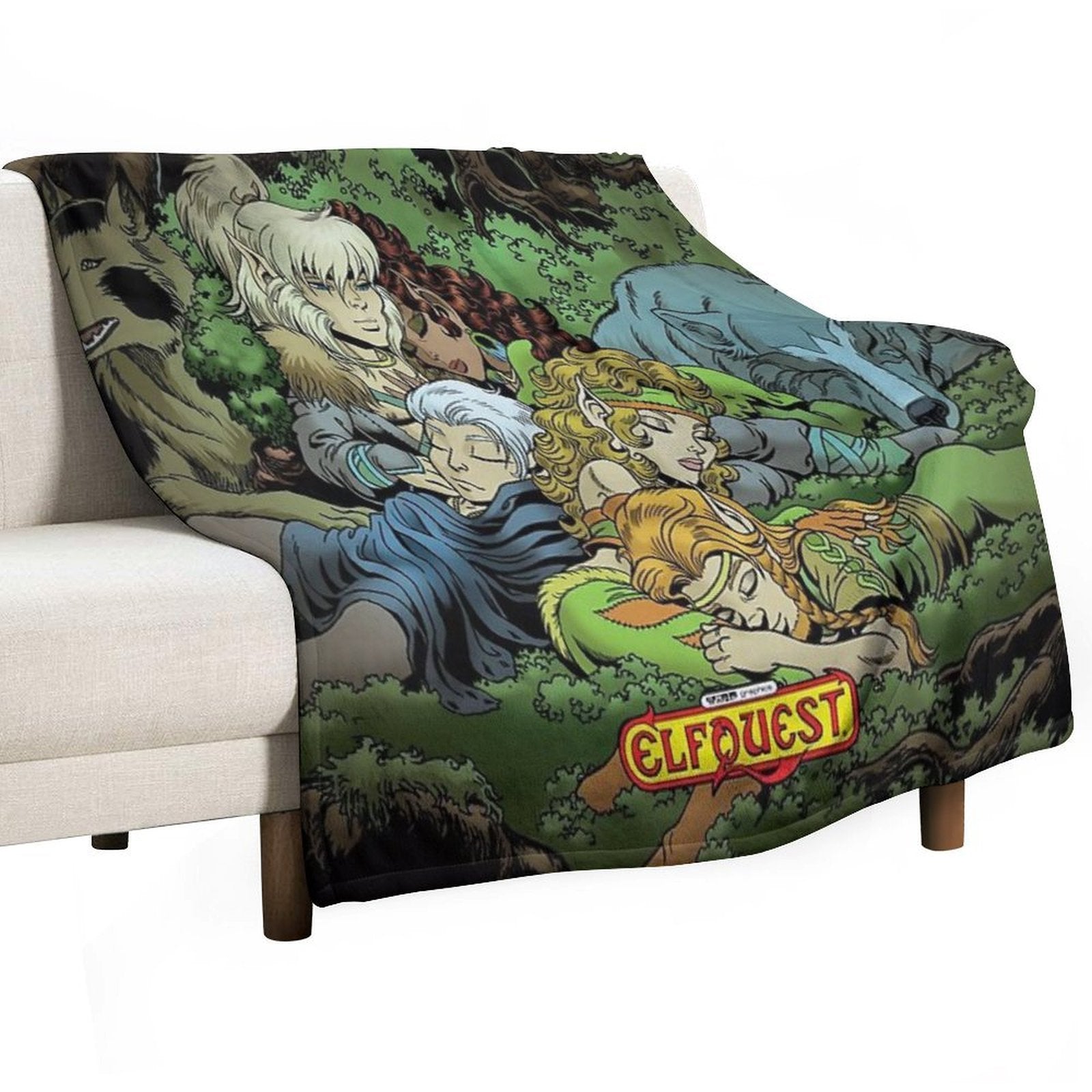 ElfQuest True Peace II Sustainable Throw Blanket