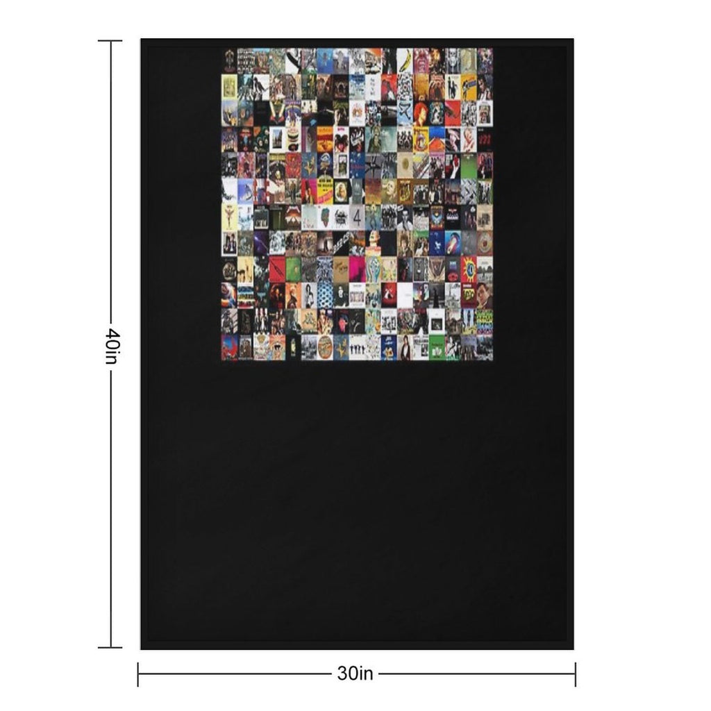 Greatest Rock Albums Of All Time Poster Lightweight Sweatshirt Eco-conscious Throw Blanket