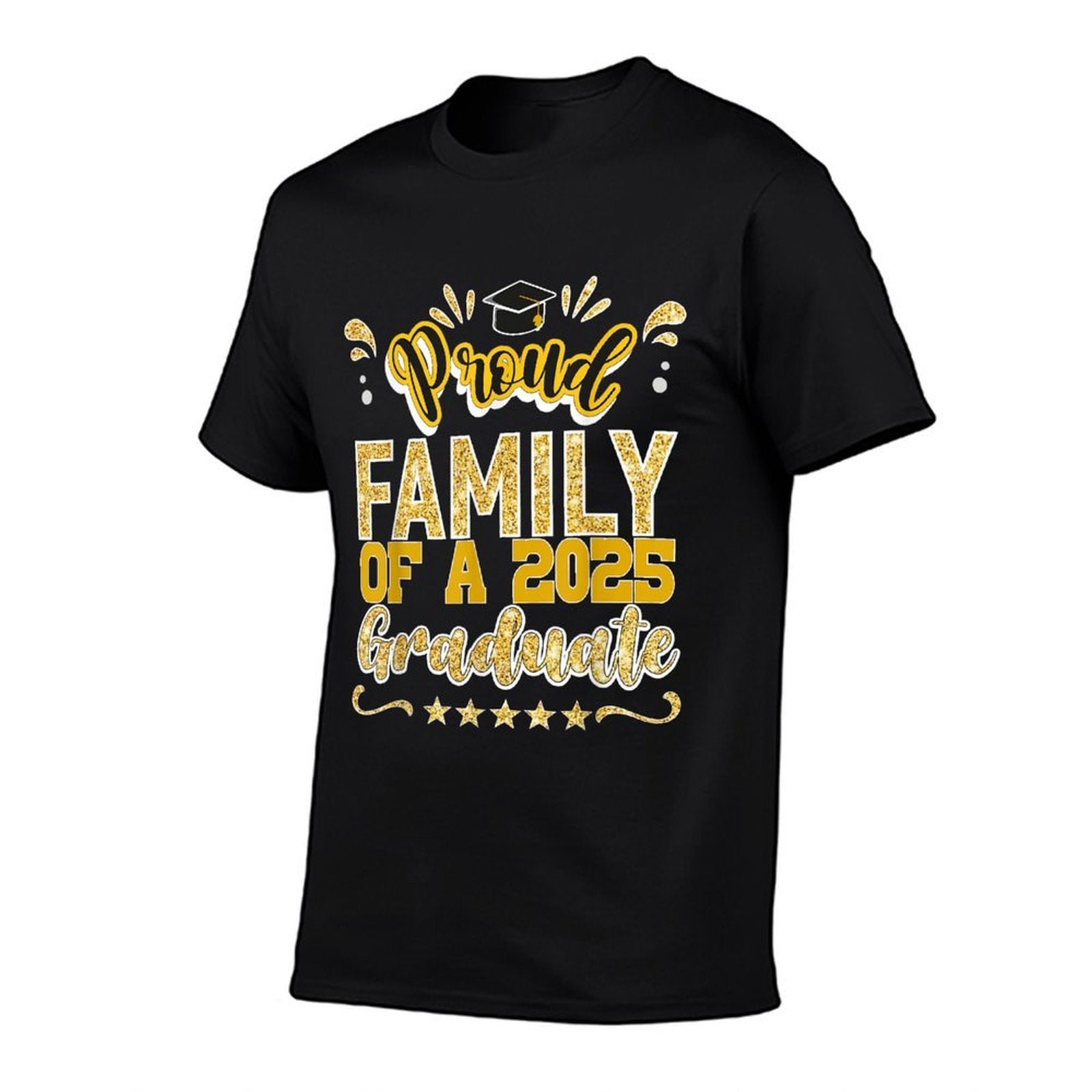 Proud Family of A 2025 Graduate Class Senior Graduation  Trendy Pattern T-Shirt