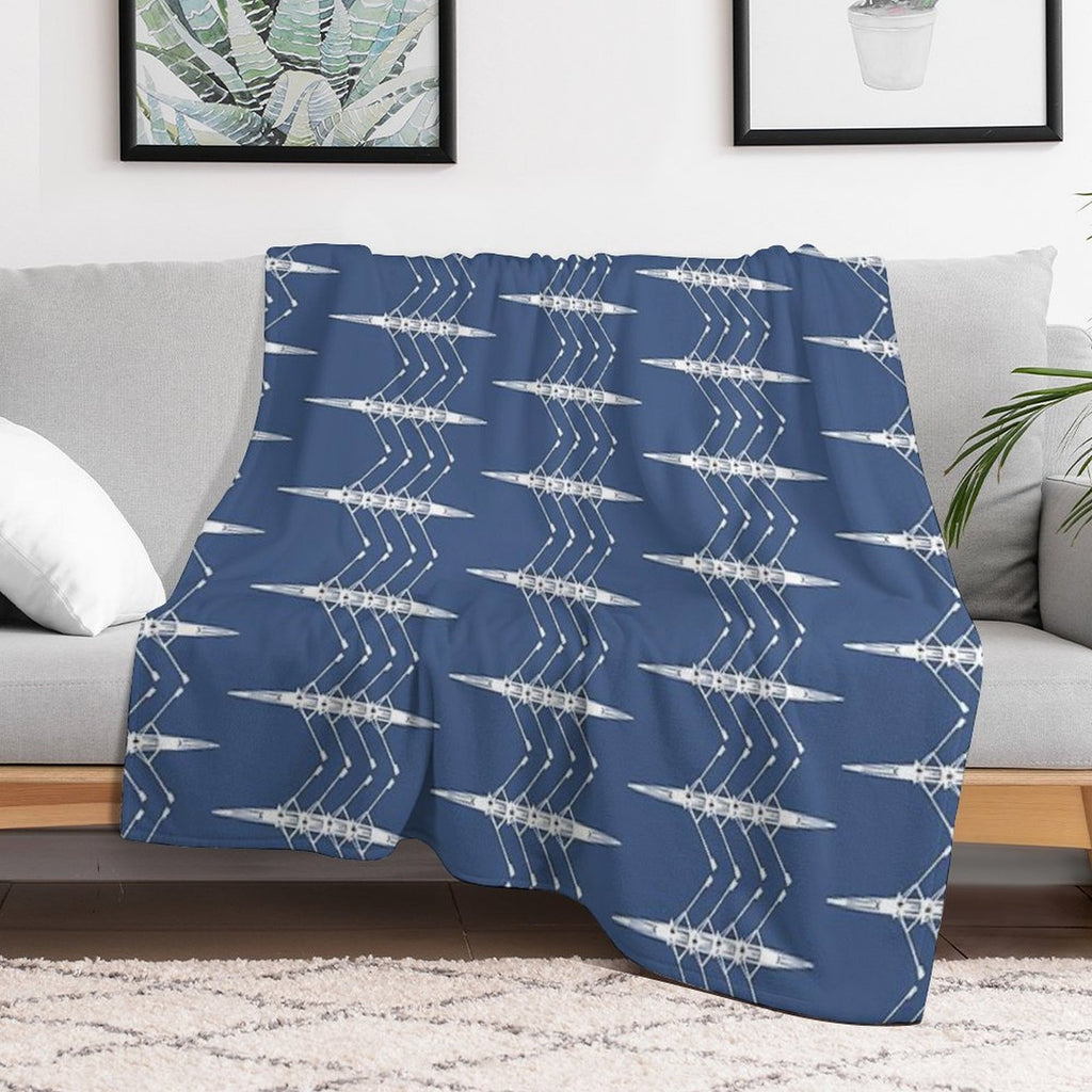 Rowing, Rowing Boat Lightweight Throw Blanket