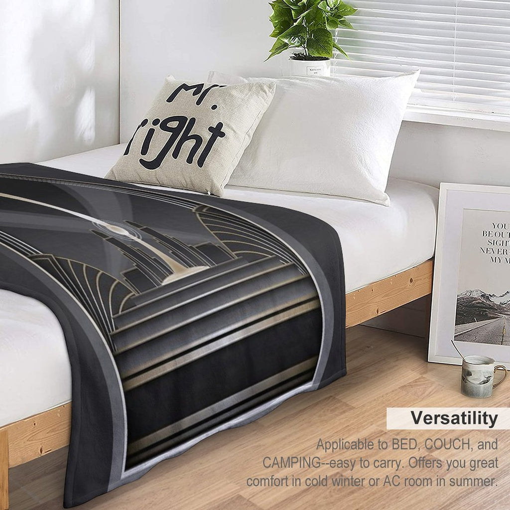 Art Deco Design VI Wrinkle-free Throw Blanket
