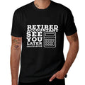 Retired Accountant Gifts Accountant Retirement Gift Funny Retired CPA - Men's Unisex Black Cotton Blend - Small  Ribbed Collar T-Shirt
