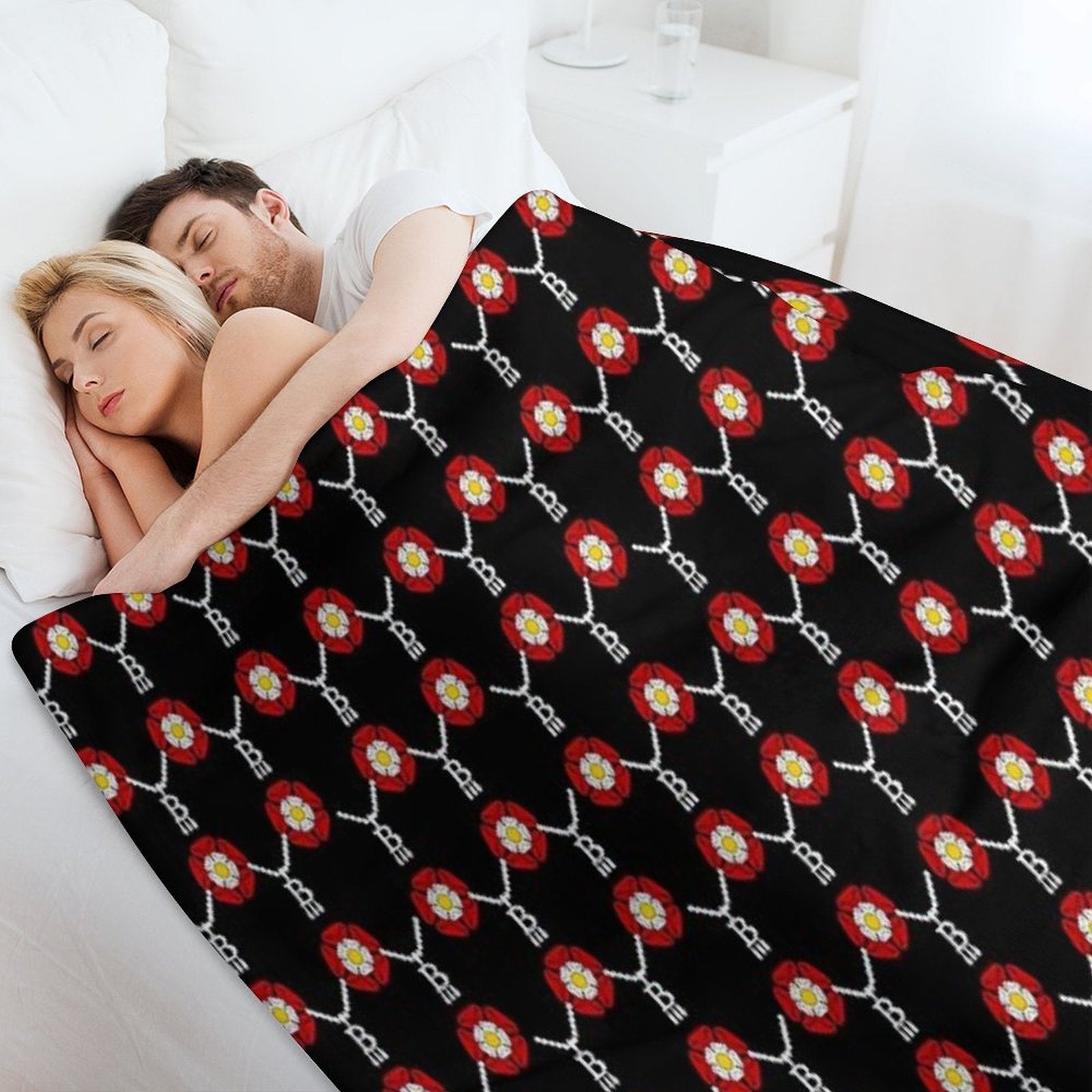 Anne Boleyn Tudor Rose Gift-ready Throw Blanket