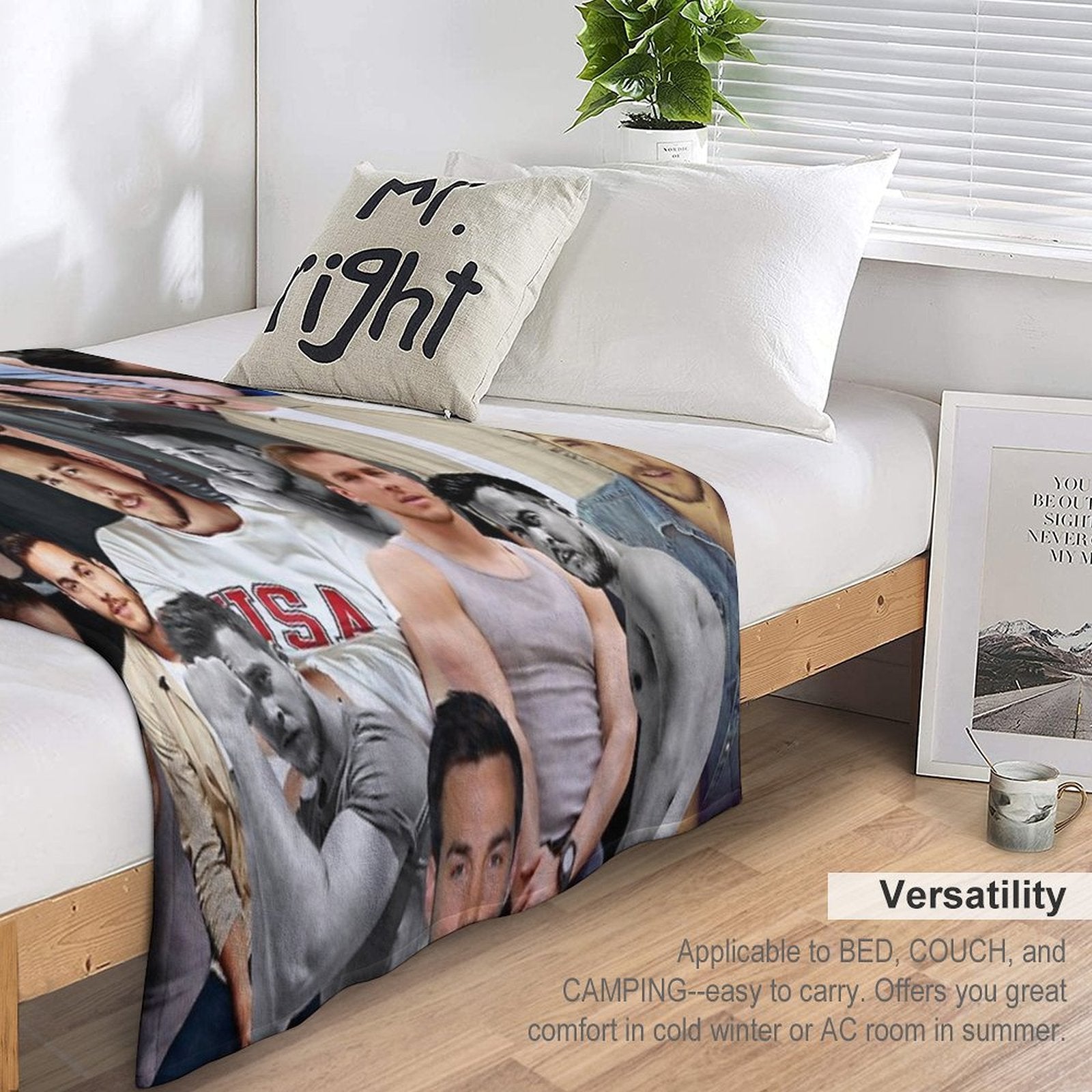 Kai Parker Photo Collage All-season Throw Blanket