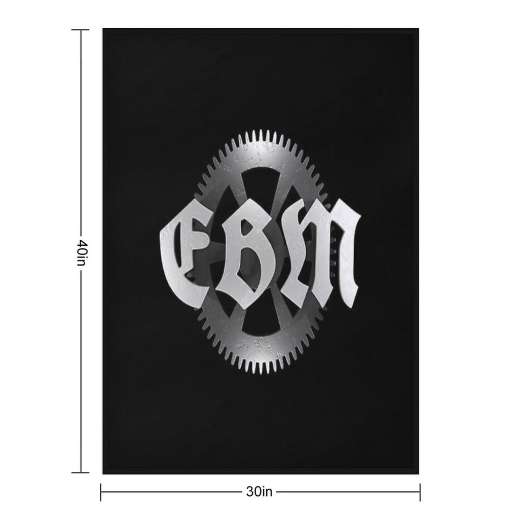 EBM Electronic Body Music Gear Icon Velvety-soft Throw Blanket