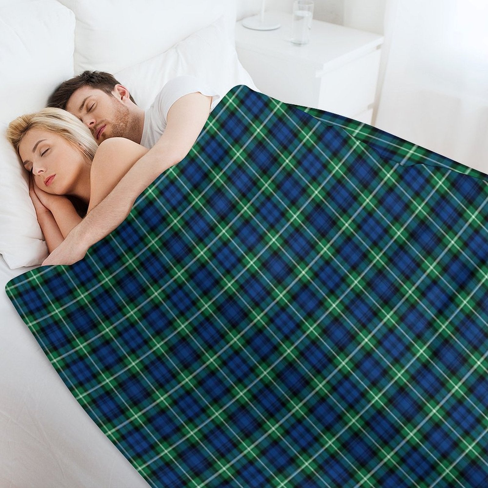 Clan Lamont Tartan Velvety-soft Throw Blanket