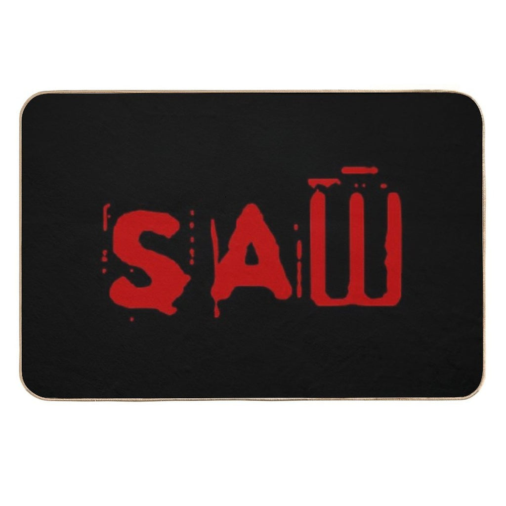 Saw Movie Logo Horror  Rapid-Drying Bath Mat